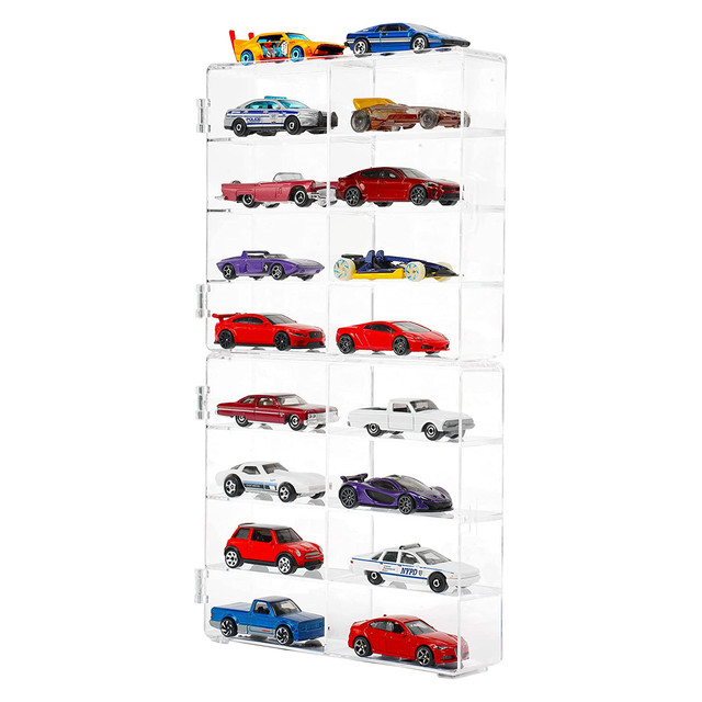 8 Slot 1/64 Acrylic Display Case for Hot Wheels,Matchbox Cars